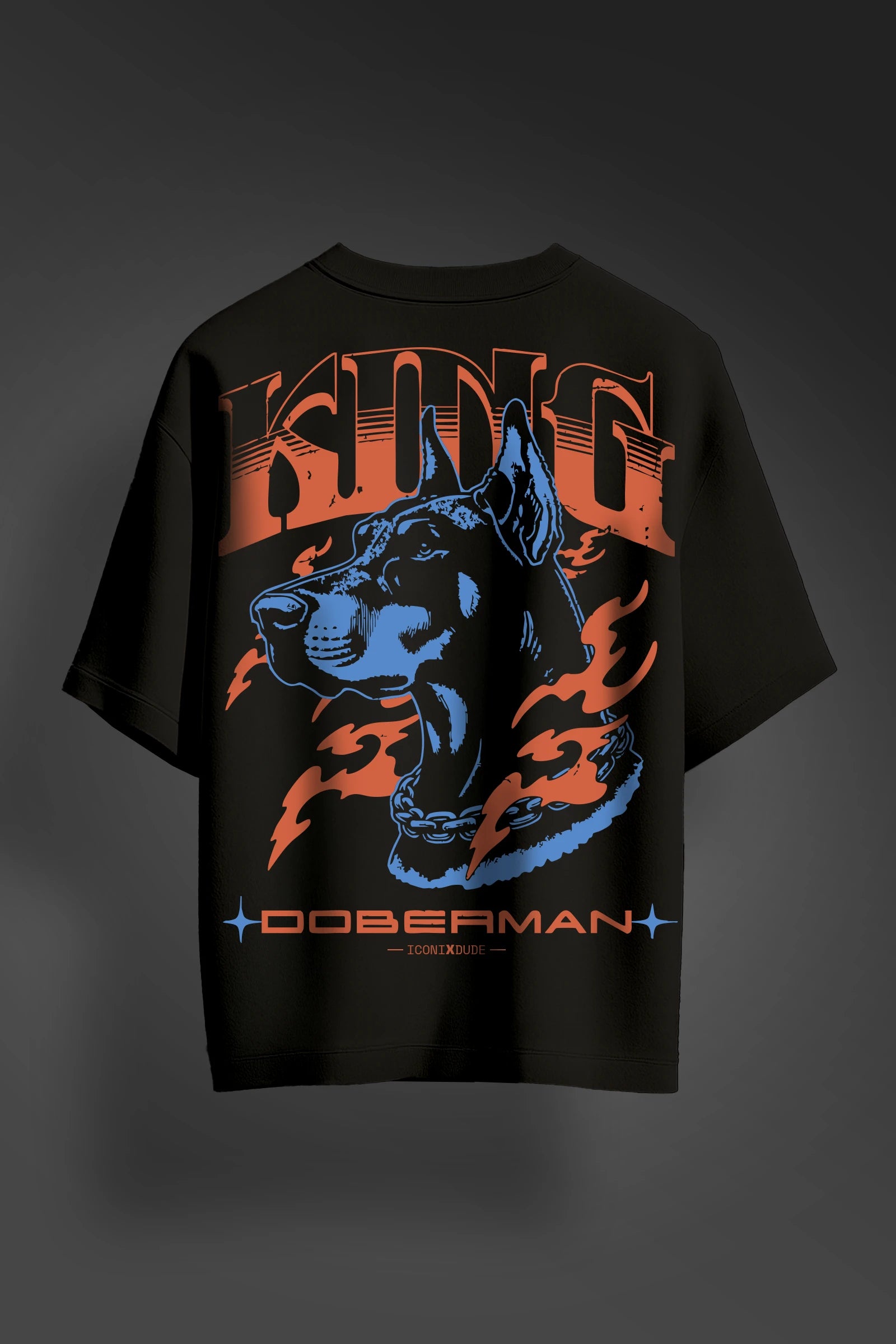 Doberman Black Oversize T-shirt
