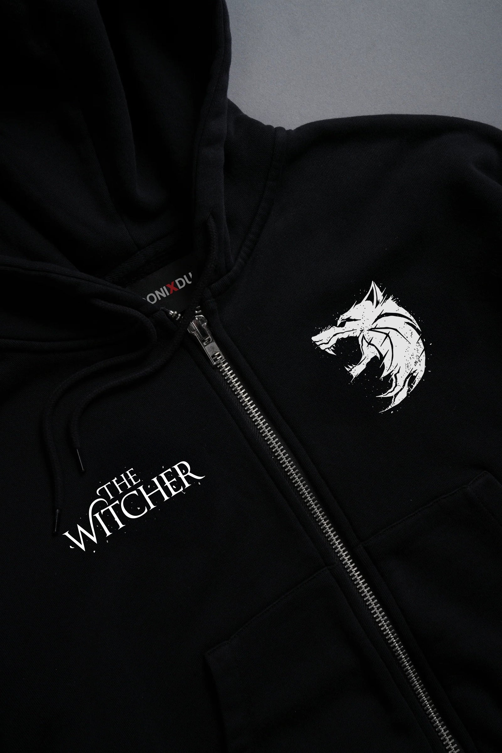 The Wicher, Women's Zip-Up Crop Hoodie