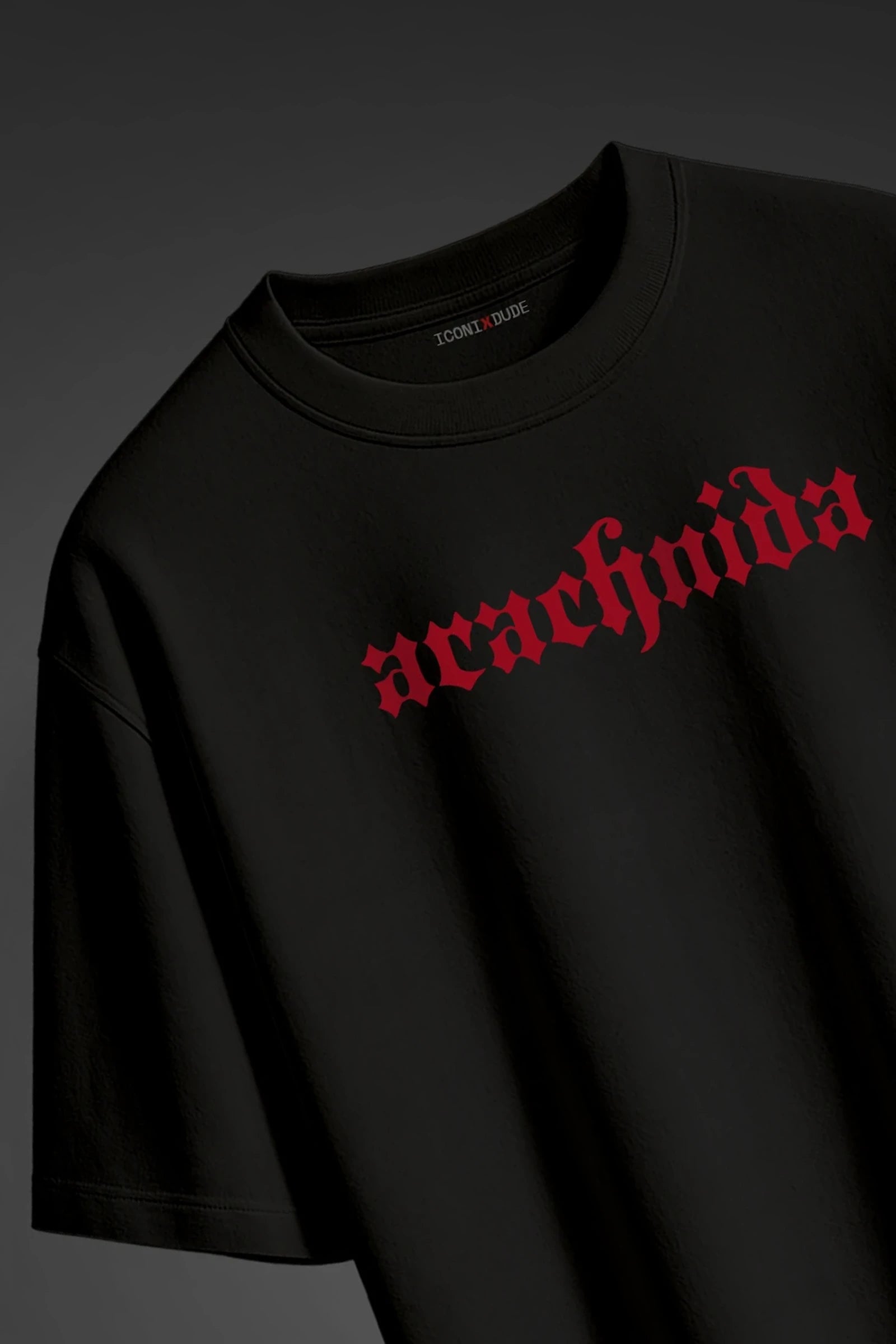 Arachnida Black Oversize T-shirt