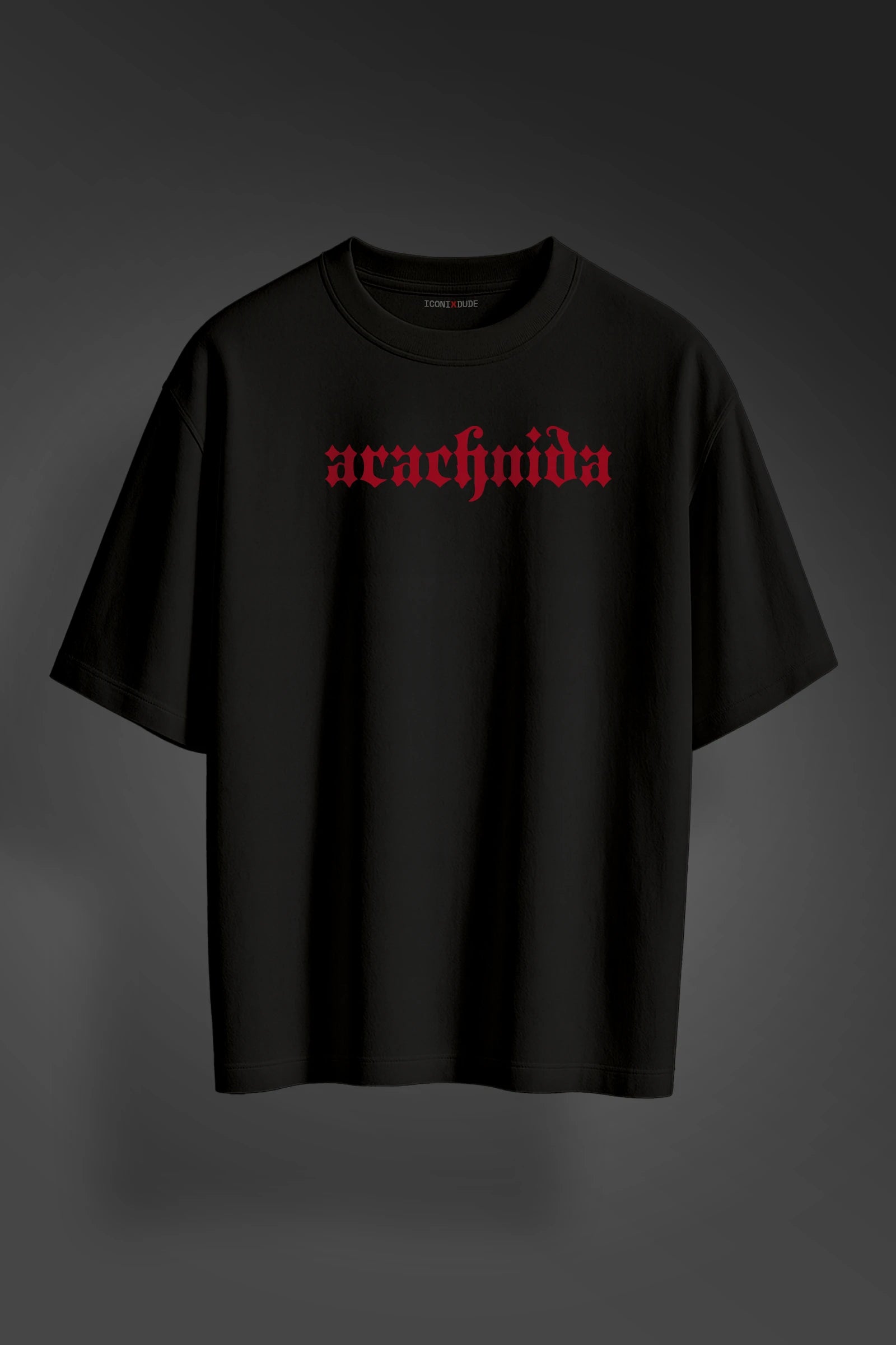 Arachnida Black Oversize T-shirt