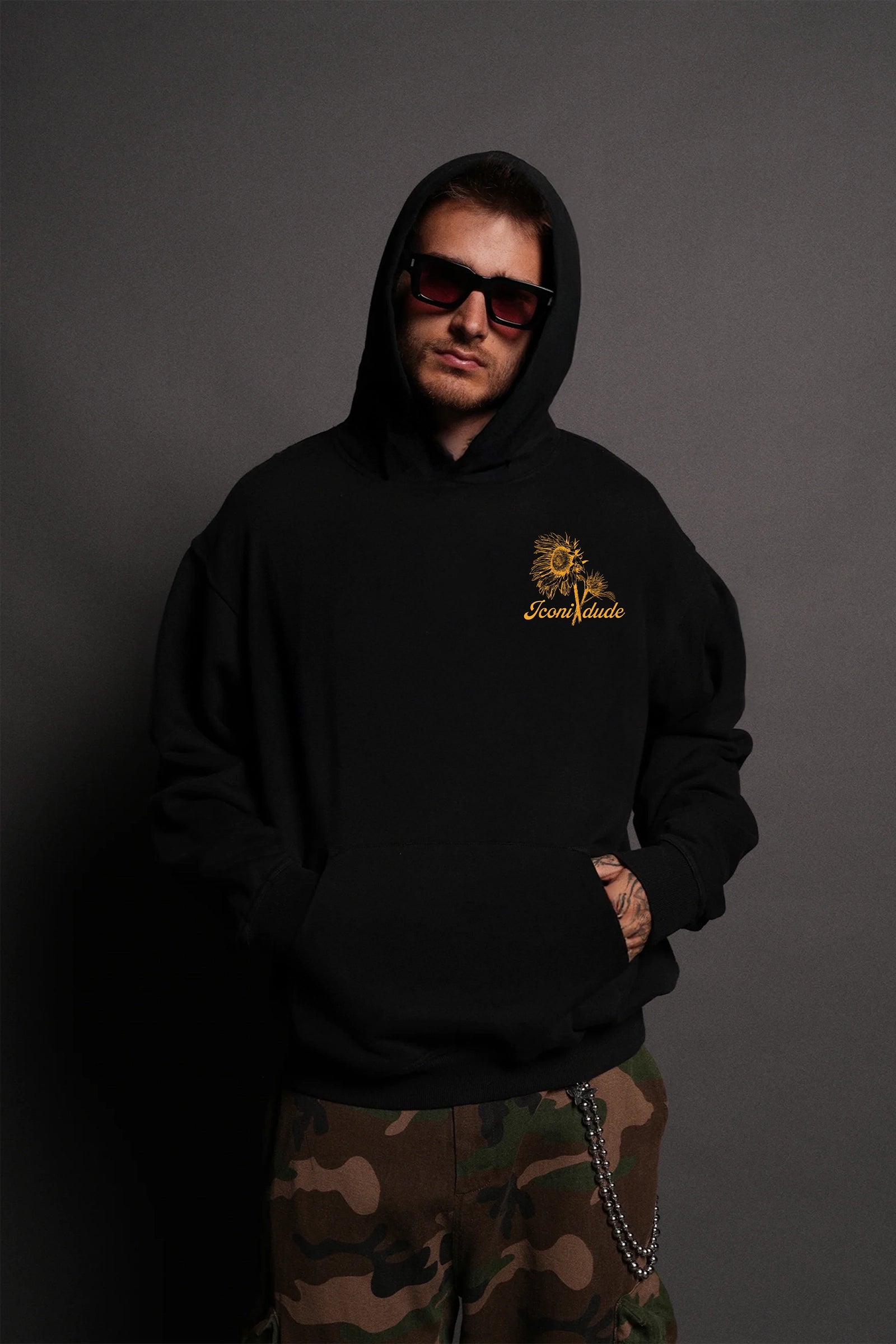 Black Sunflower Hoodie