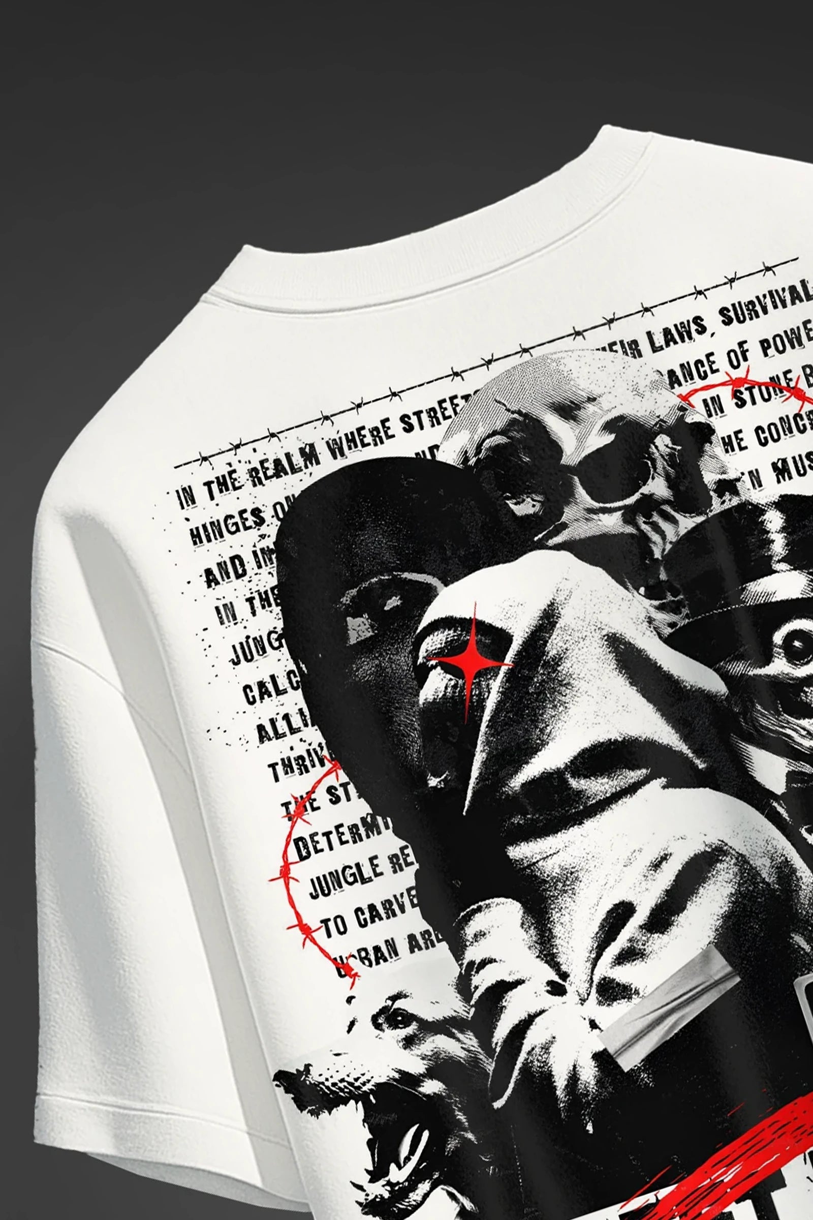 Street Ruler White Oversize T-shirt