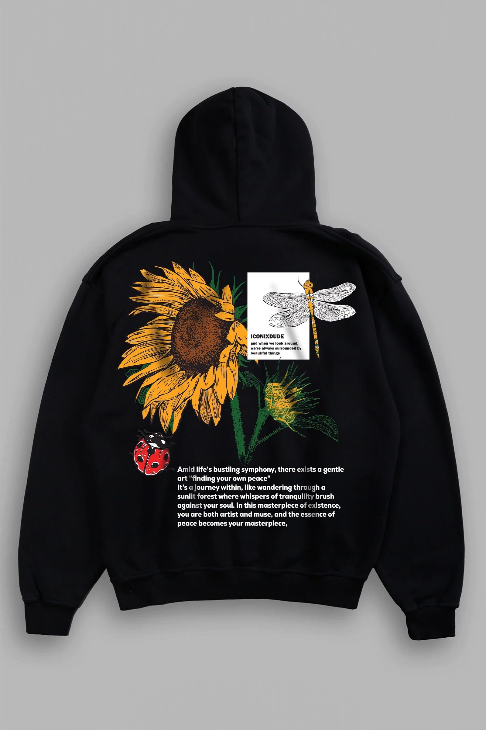 Black Sunflower Hoodie