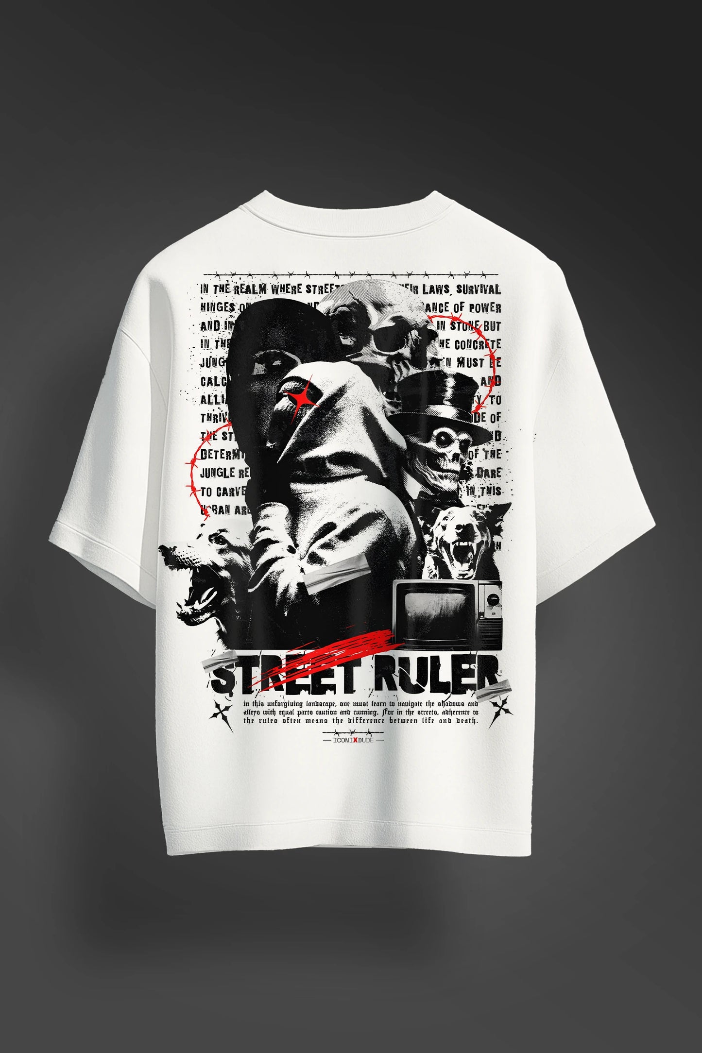 Black Half T-Shirt