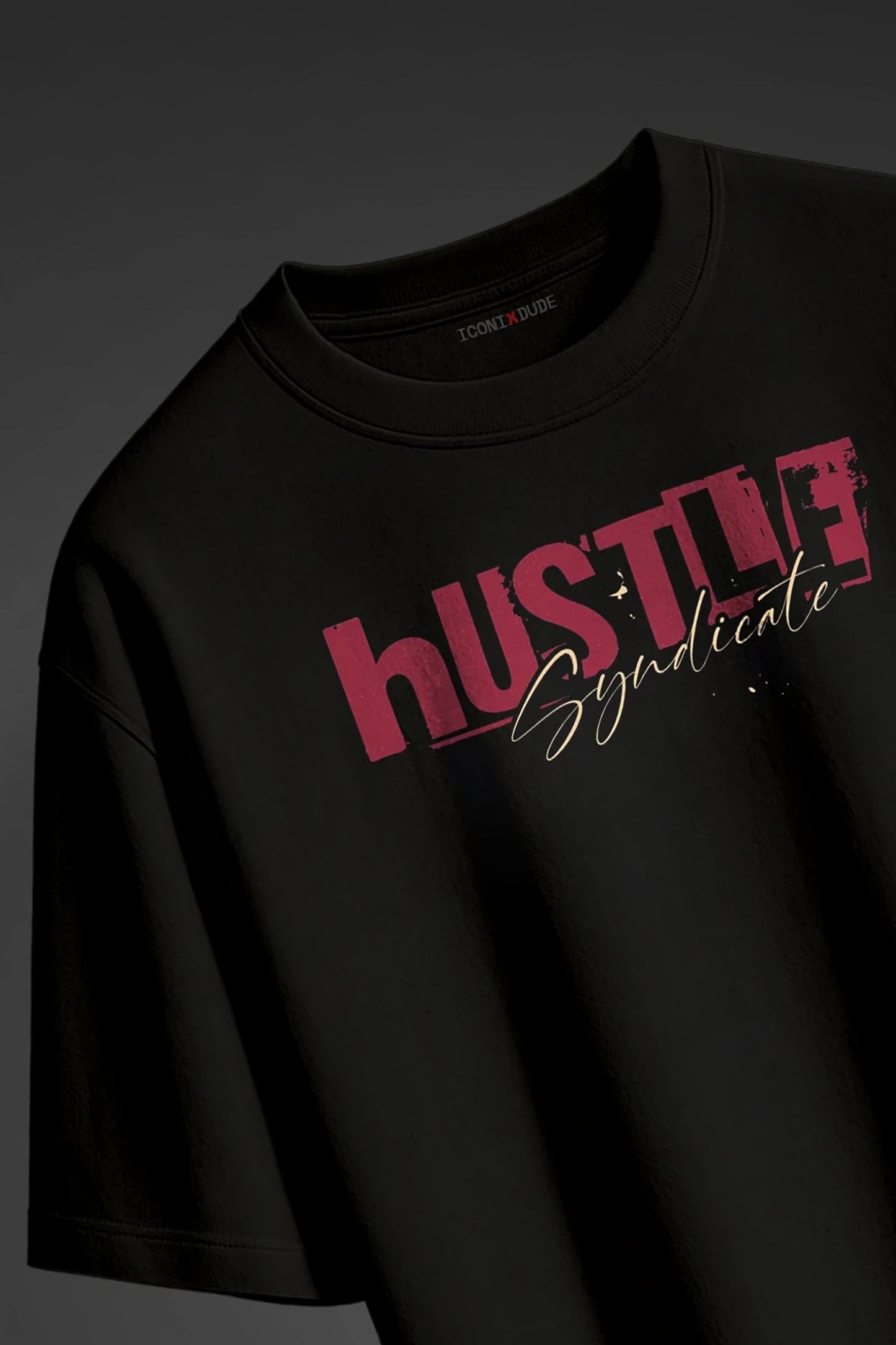 Black Half T-Shirt