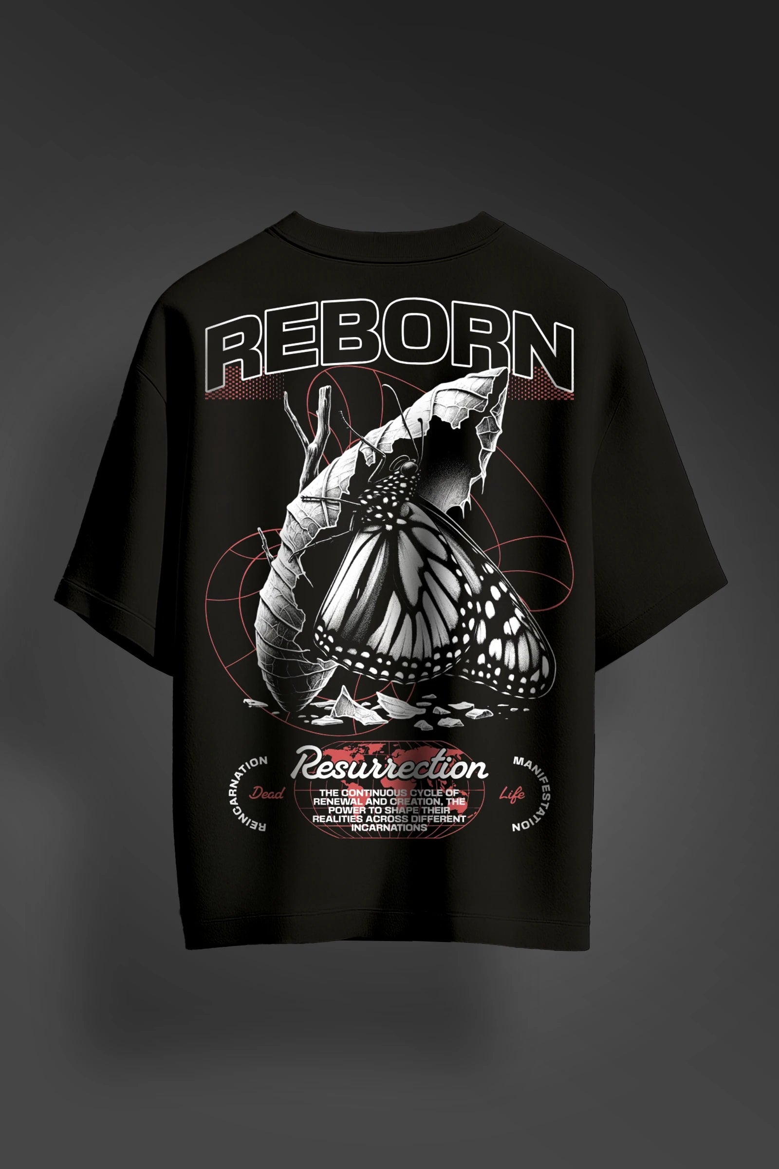 Reborn Black Oversize T-shirt