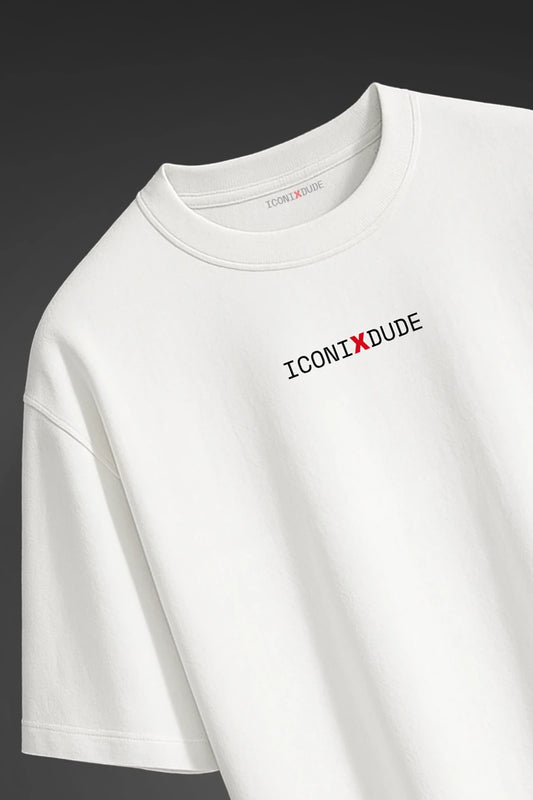 White Half T-Shirt