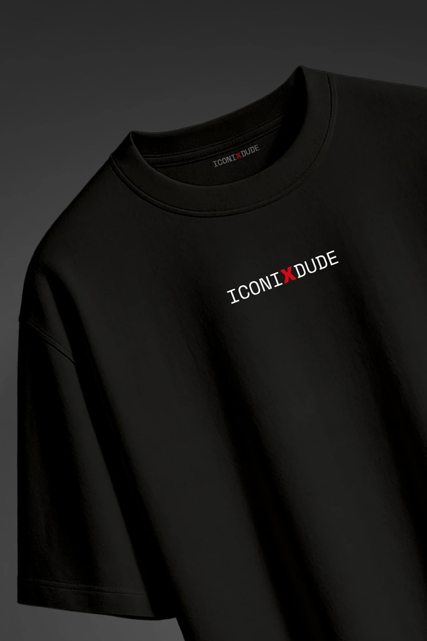 Black Half T-Shirt