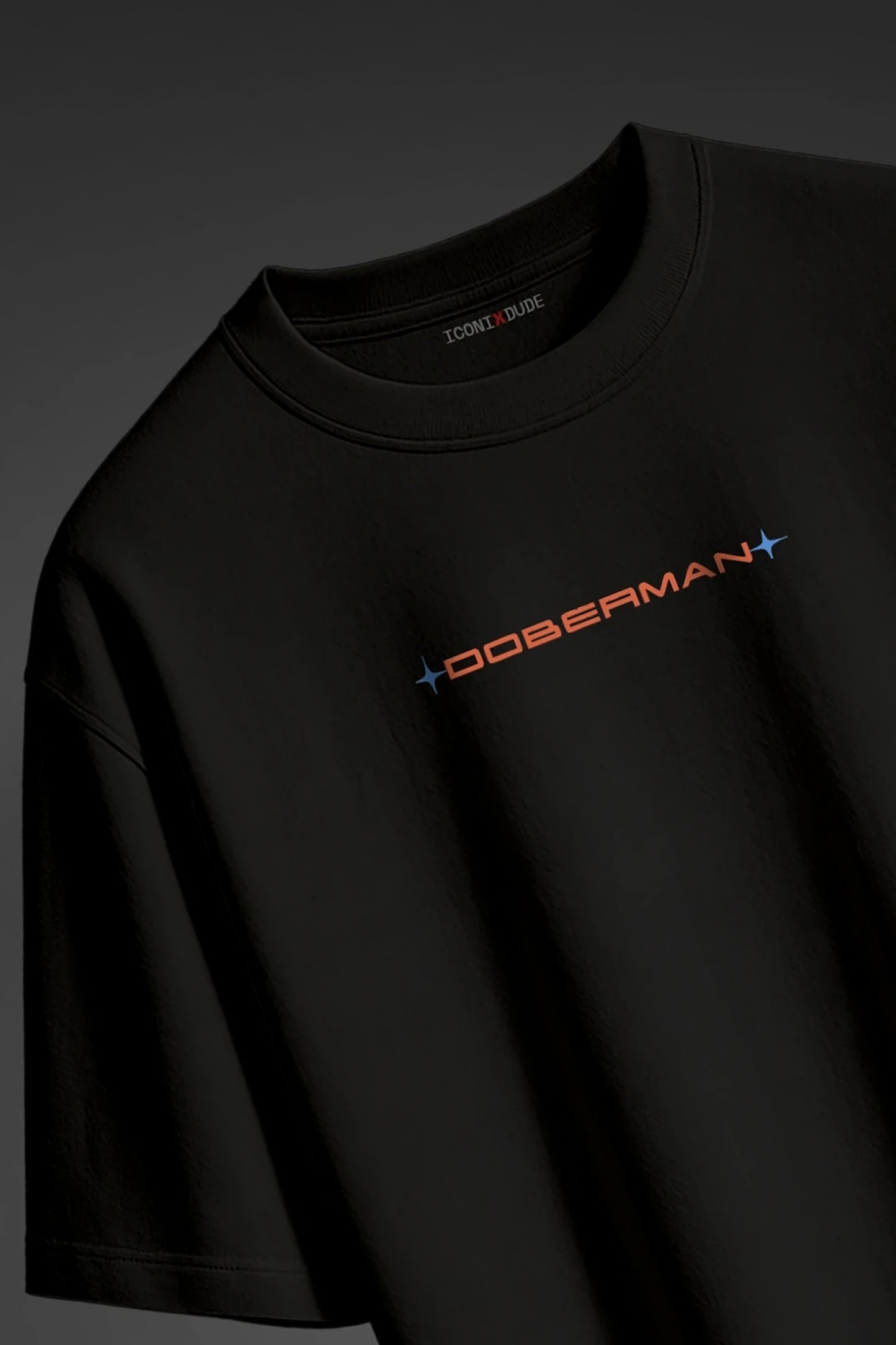 Black Half T-Shirt
