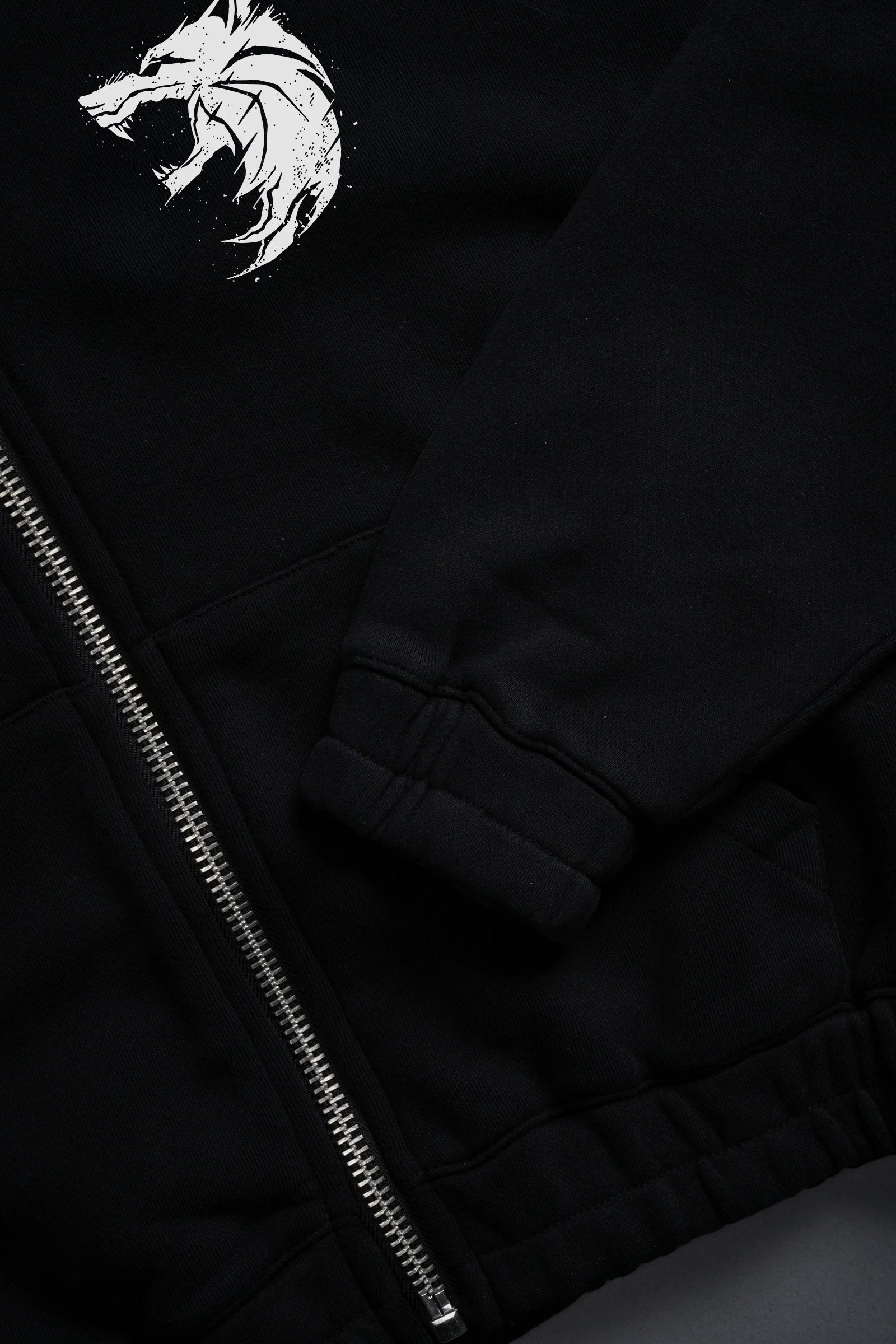 The Wicher, Women's Zip-Up Crop Hoodie