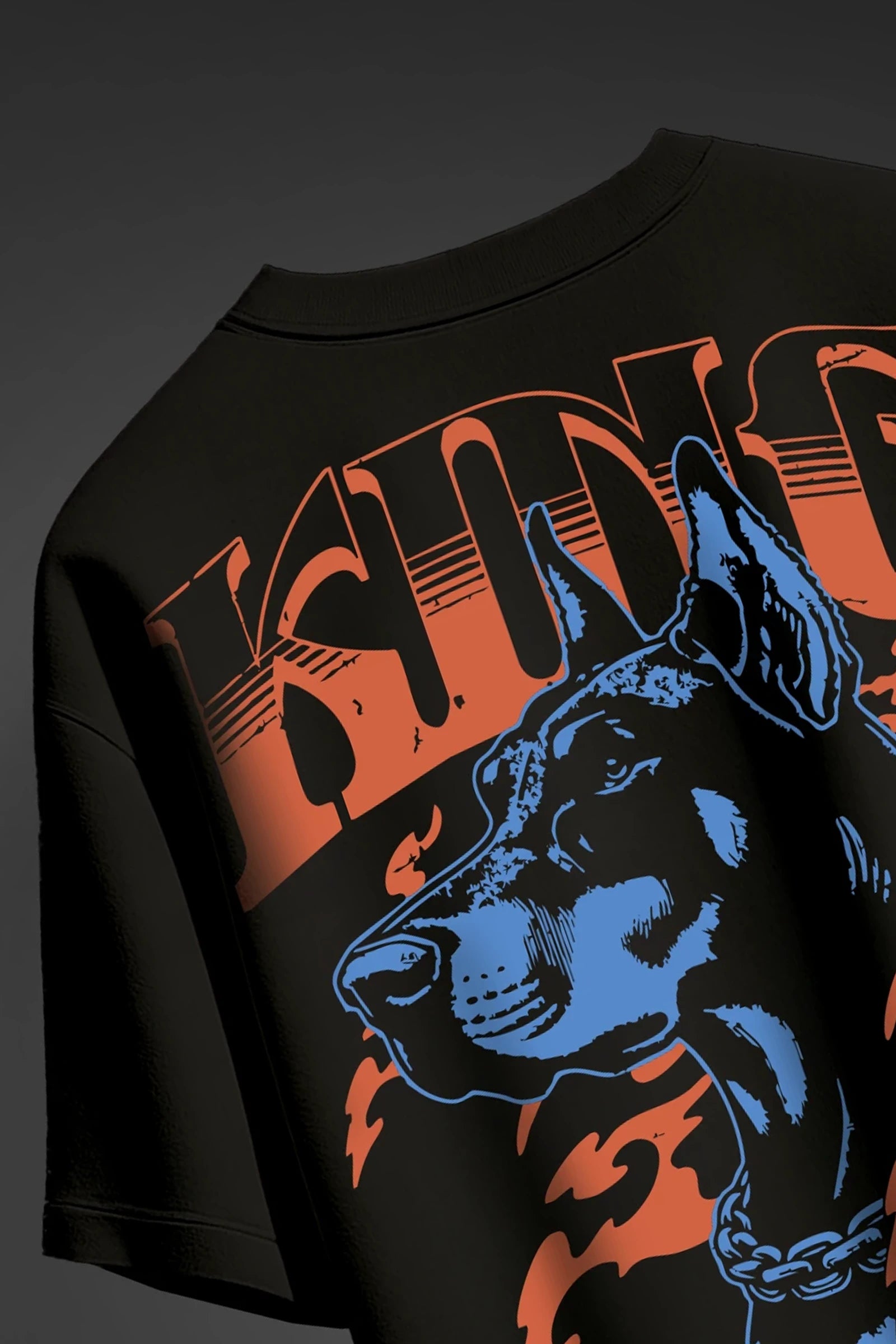 Doberman Black Oversize T-shirt