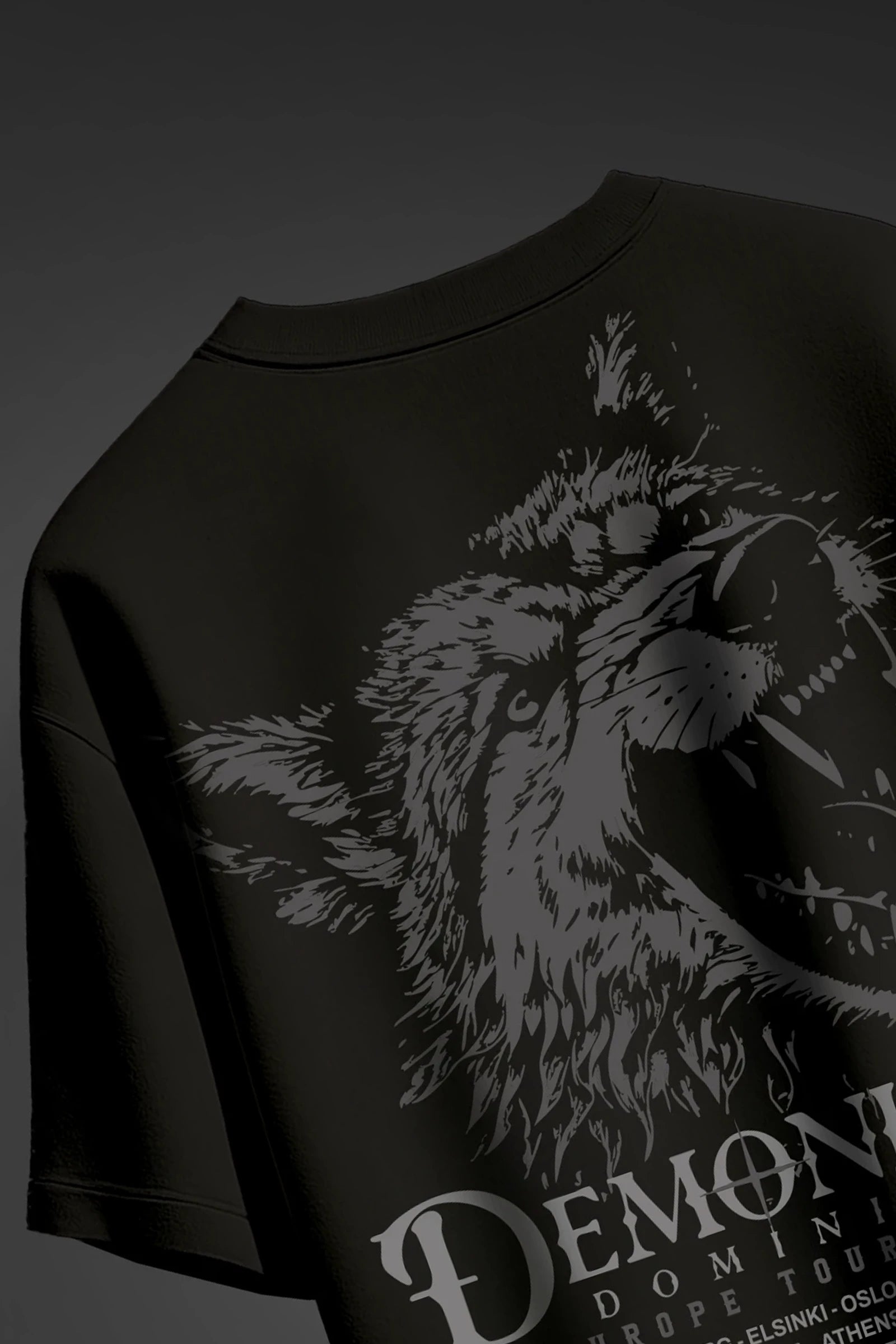 Demoniac black Oversize T-shirt