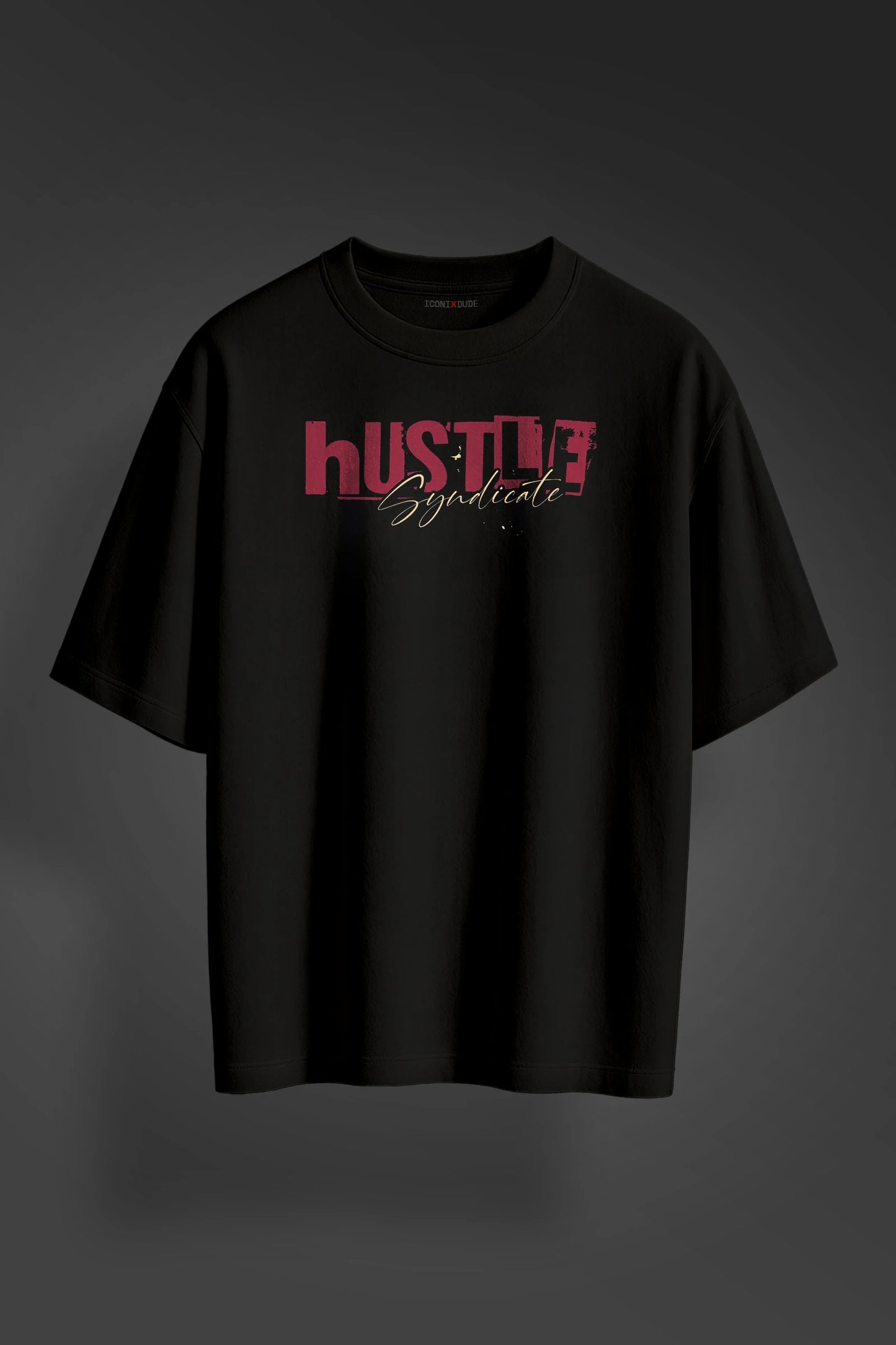 Black Half T-Shirt