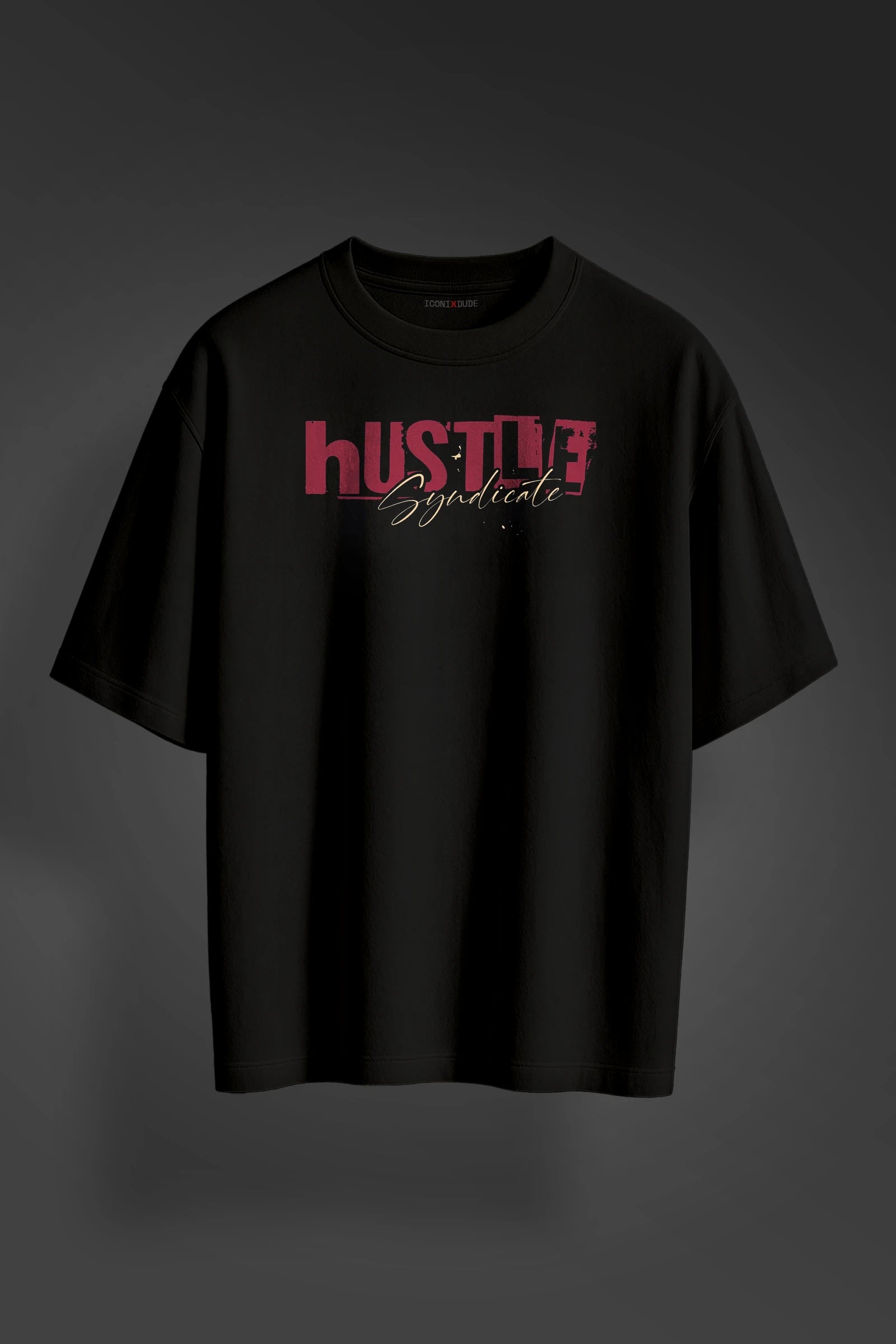 Oversize Hustle Syndicate Black T-shirt