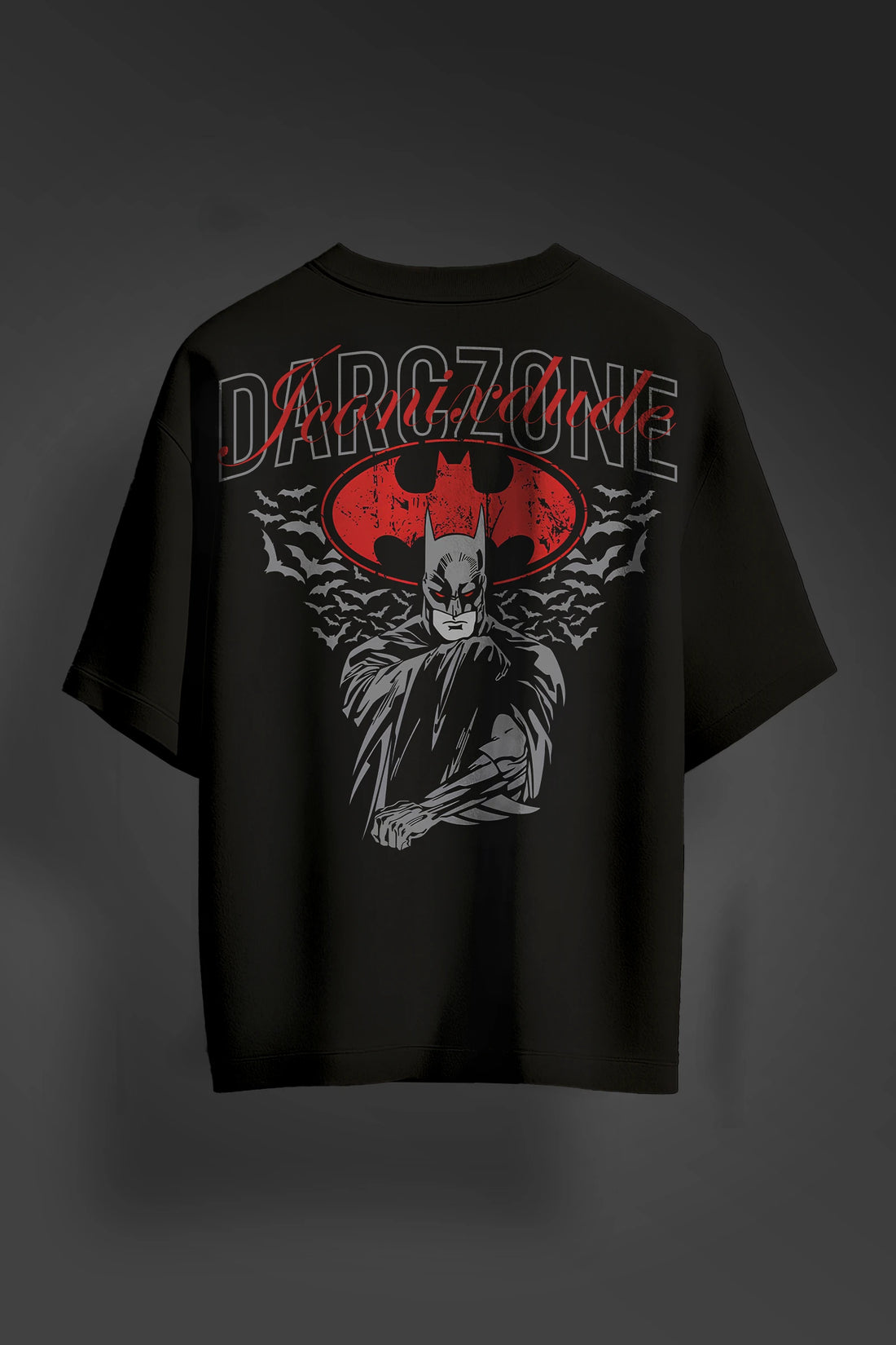 Darczone Batman Oversize Black T-shirt