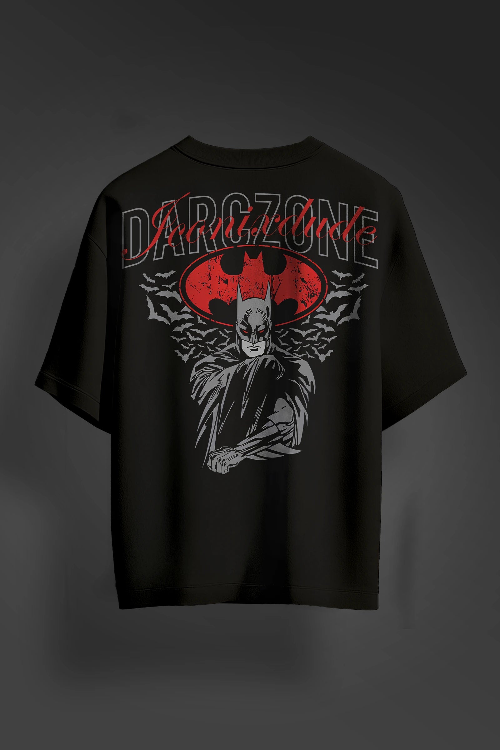 Darczone Batman Oversize Black T-shirt