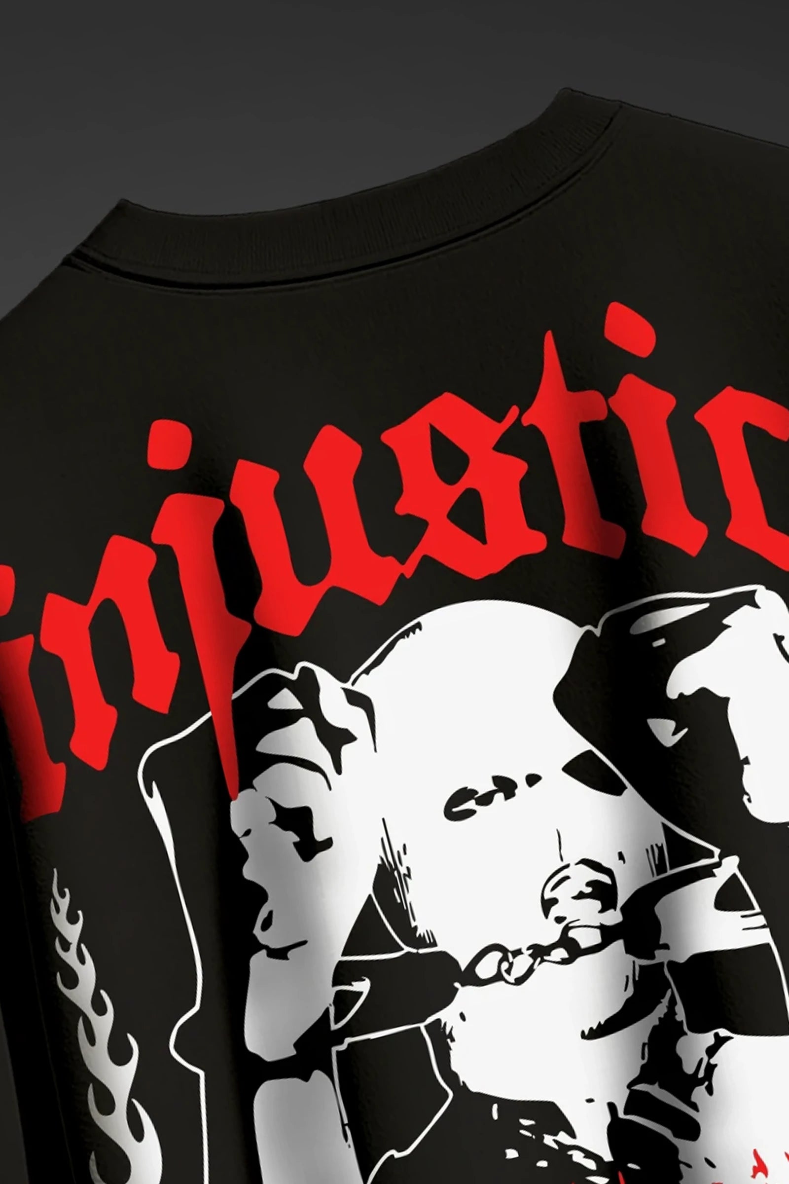 Injustice Black Oversize T-shirt