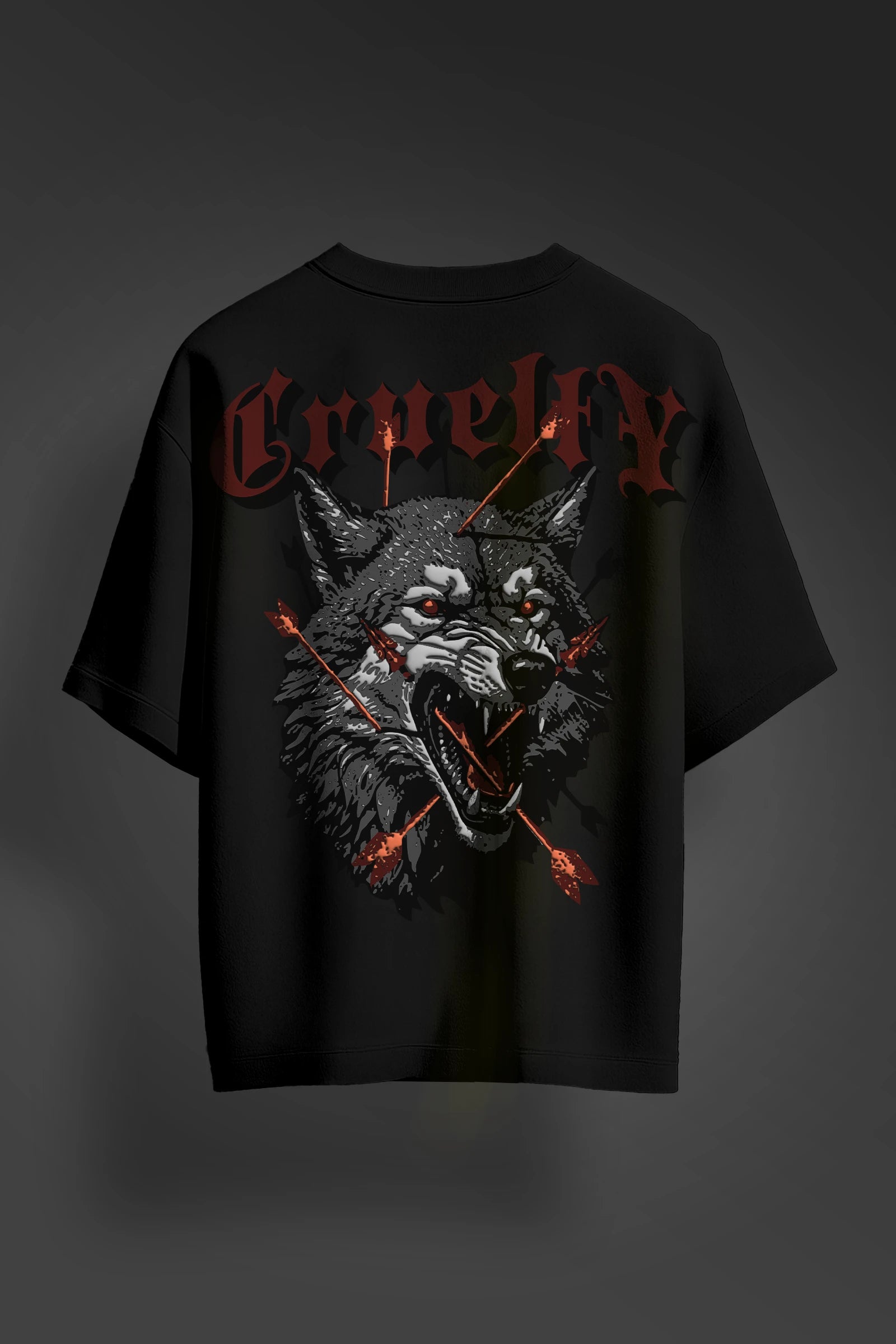 Cruelty Black Oversize T-shirt