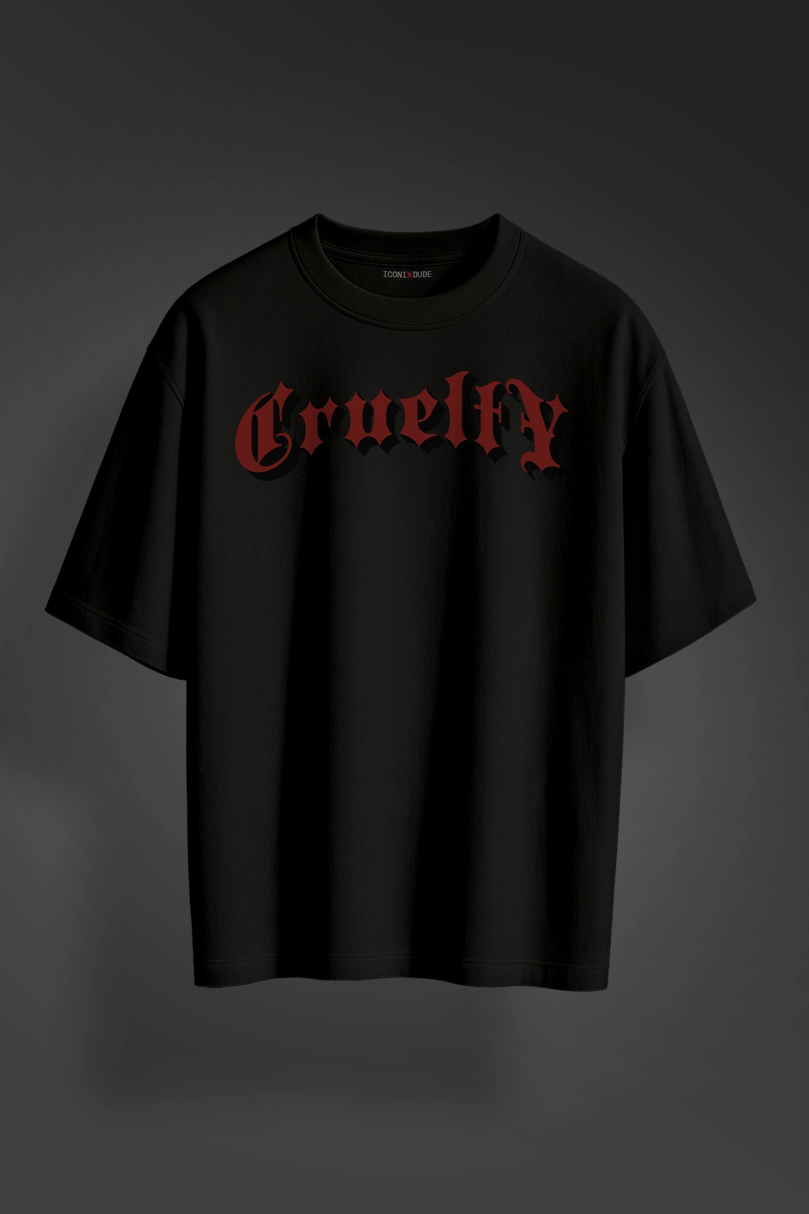 Cruelty Black Oversize T-shirt