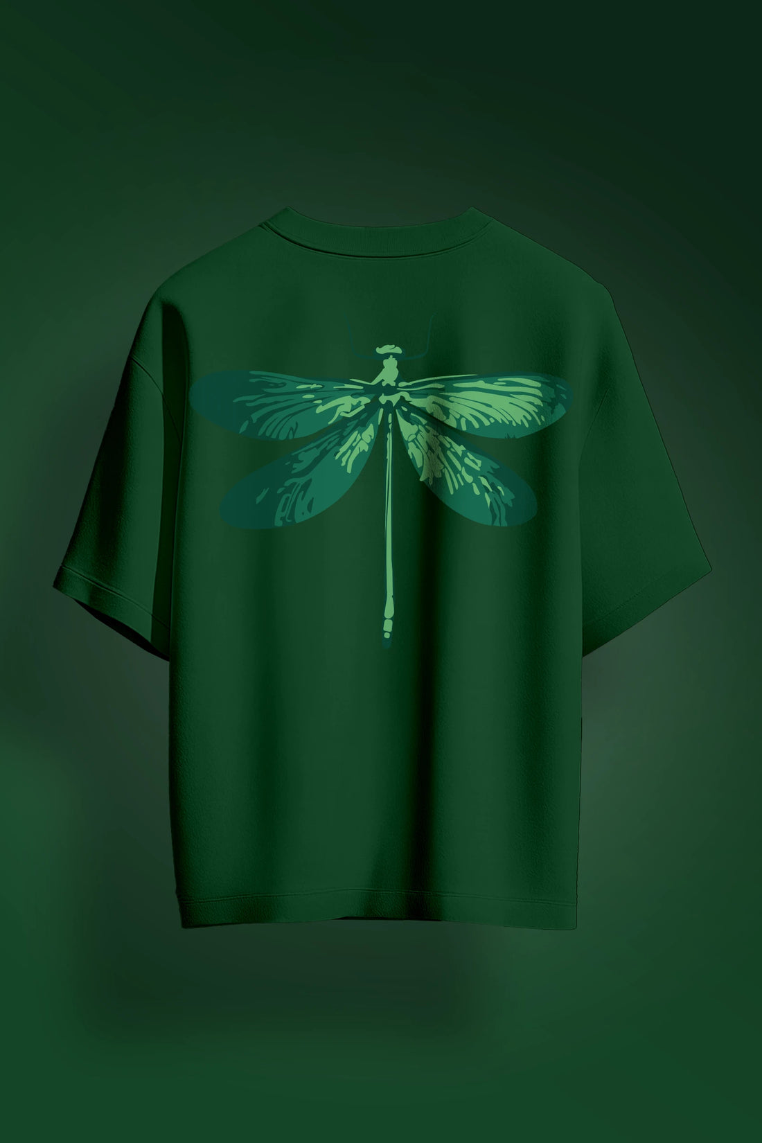 Dragonfly Bottle Green Oversize T-shirt