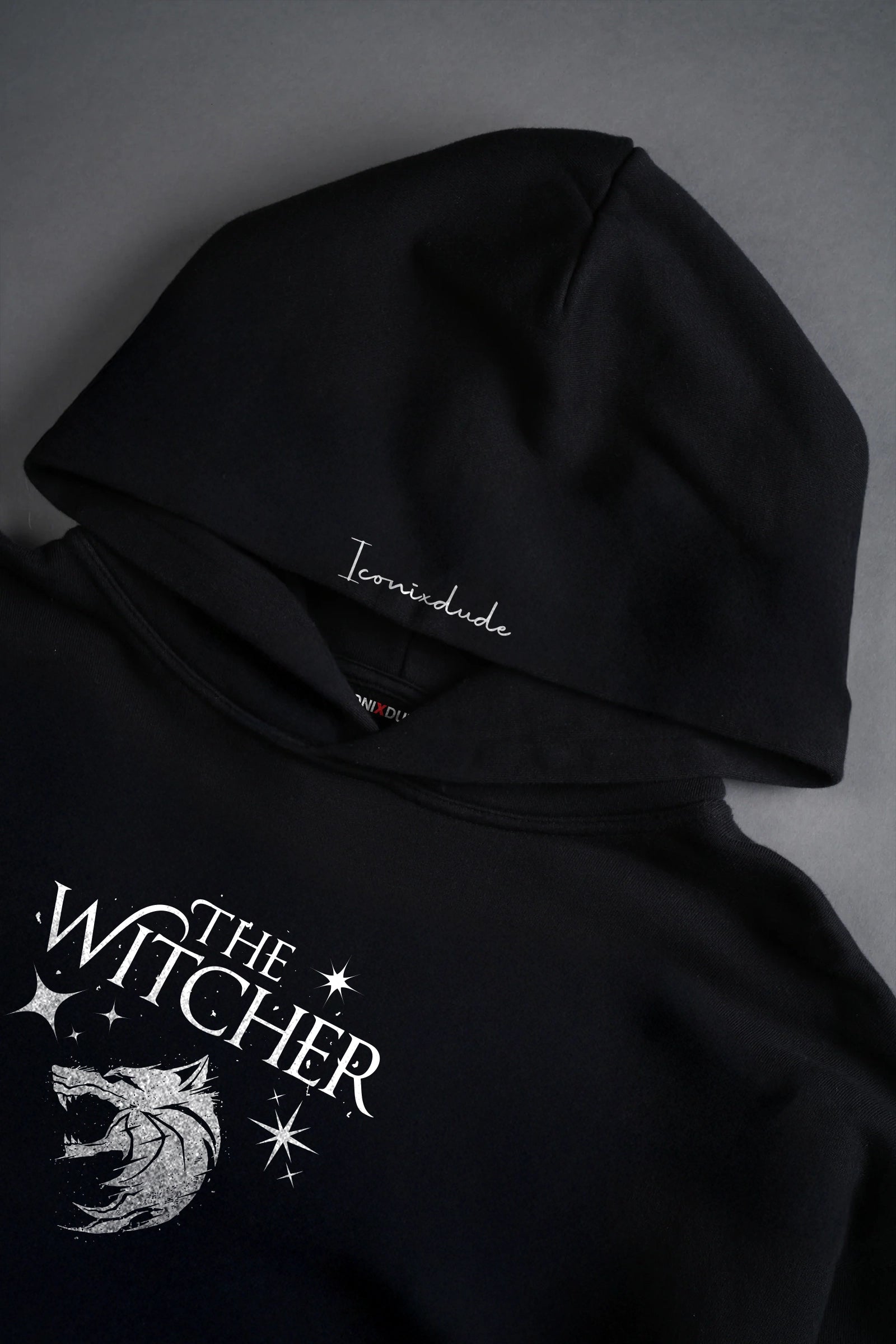 The Wicher, Man's Black Hoodie