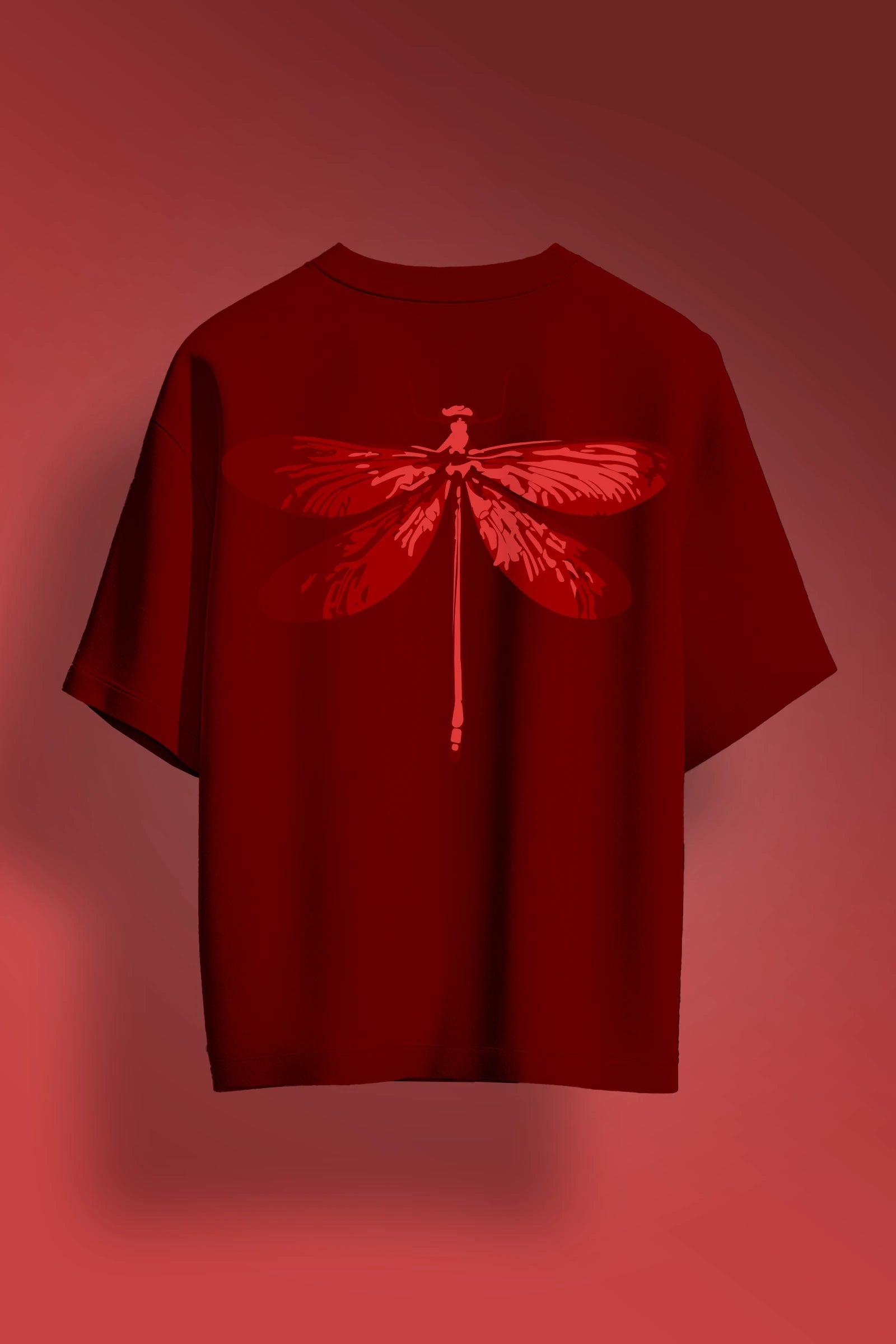 Dragonfly Red Oversize T-shirt
