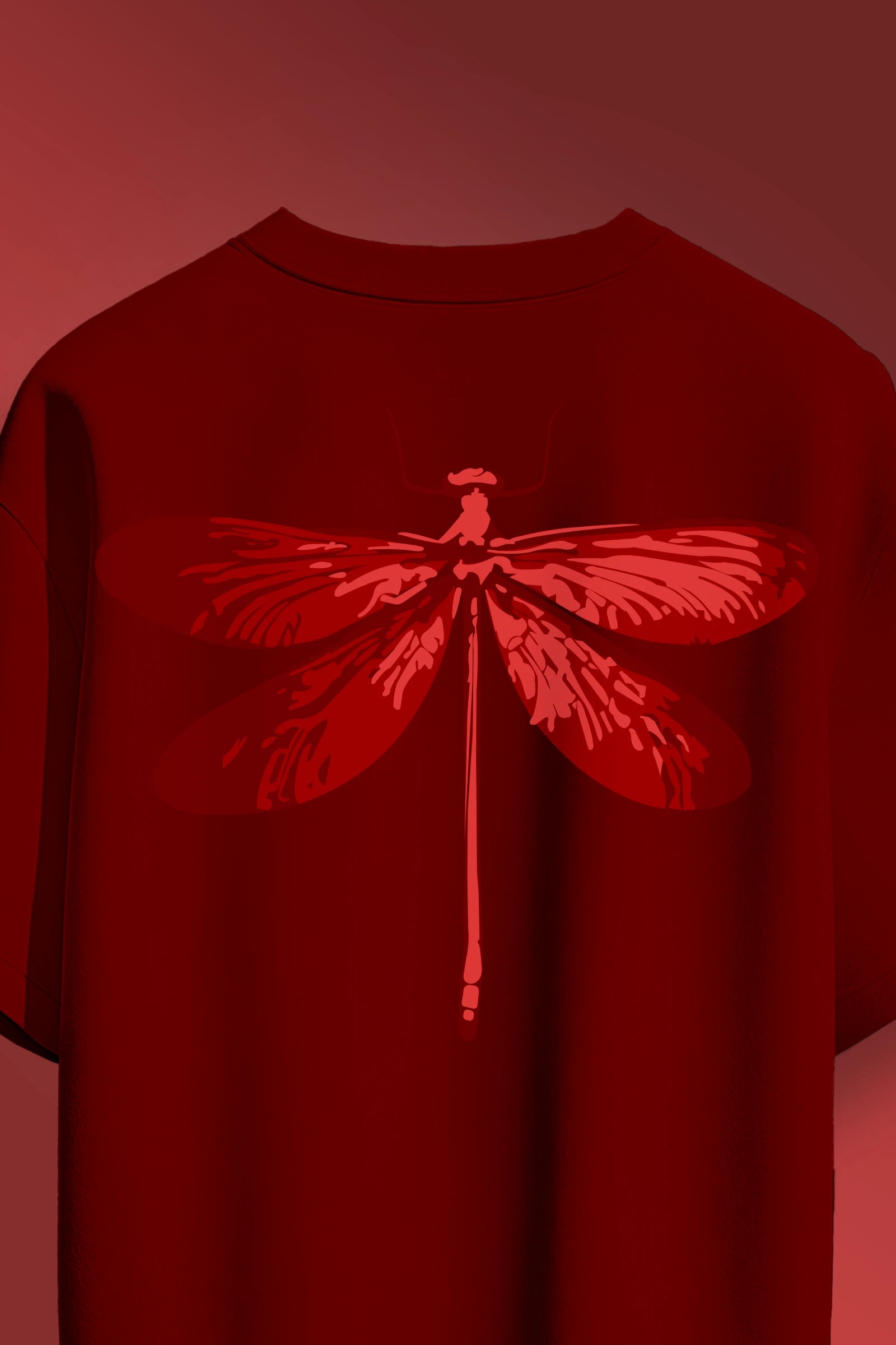 Dragonfly Red Oversize T-shirt
