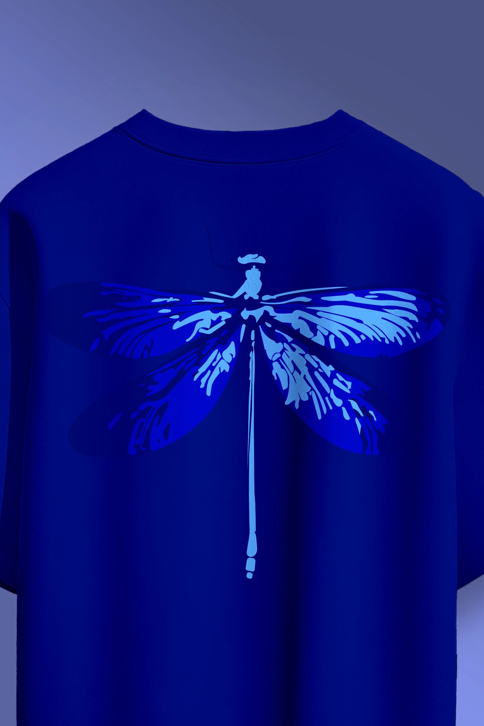 Dragonfly Navy Blue Oversize T-shirt