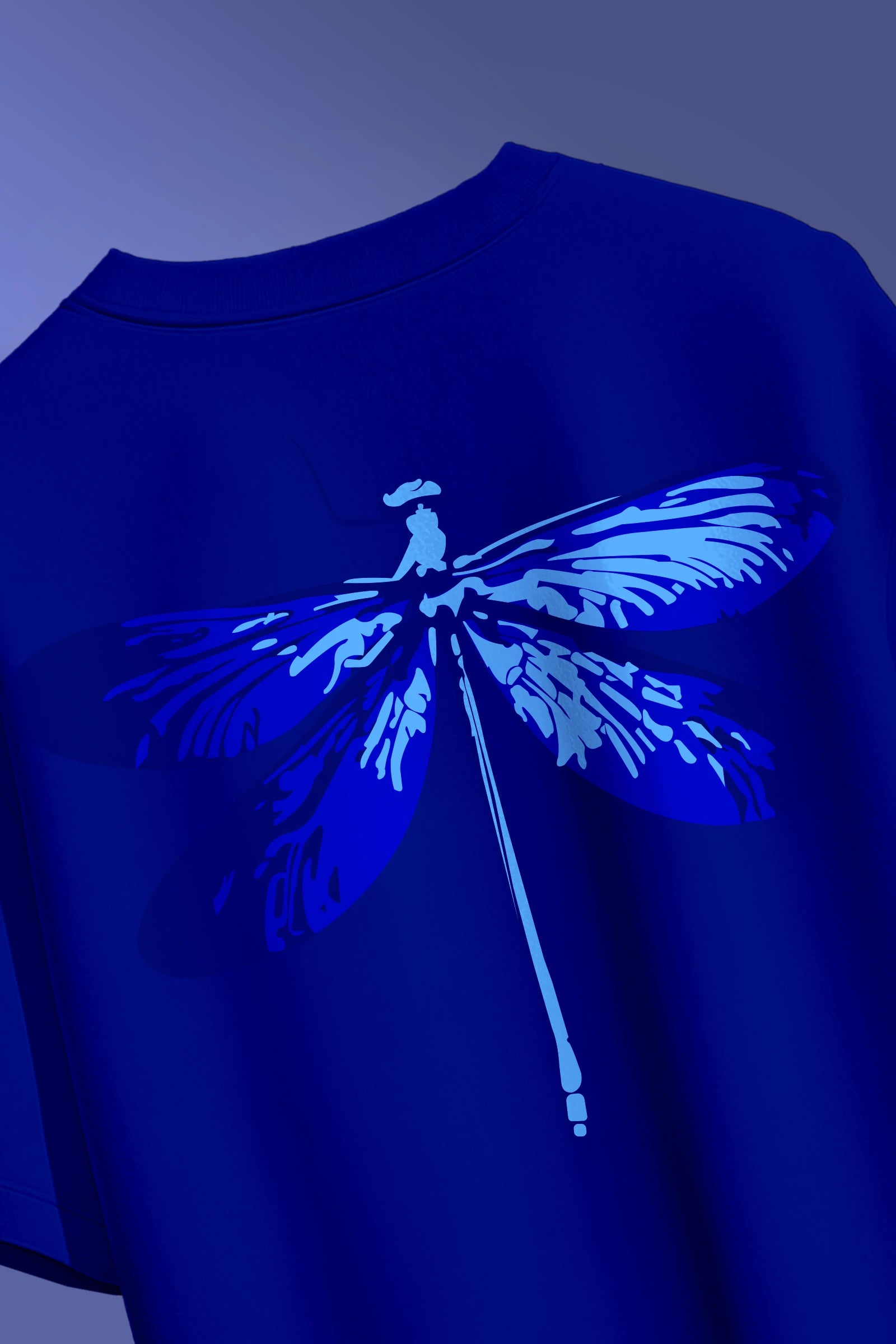 Dragonfly Navy Blue Oversize T-shirt