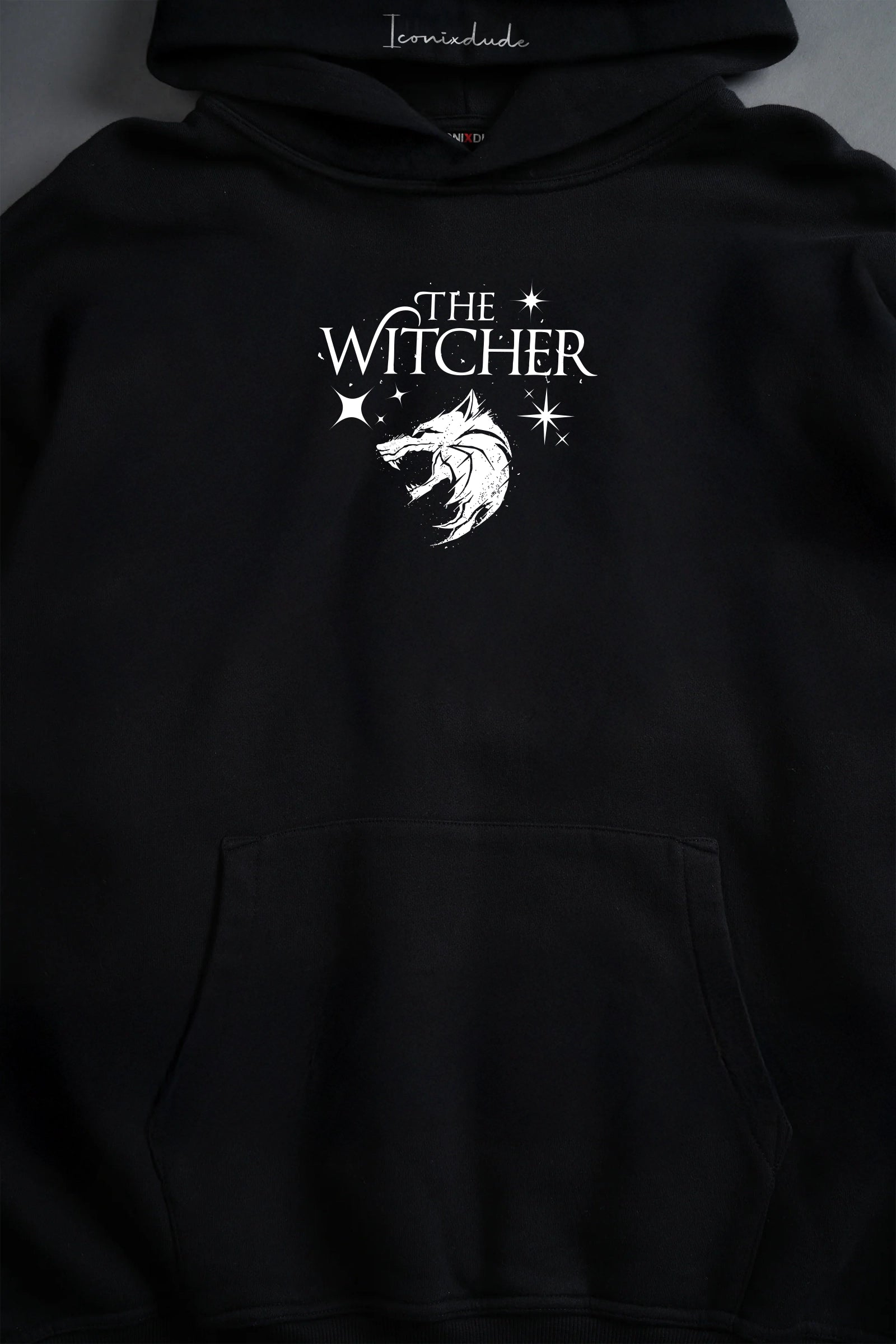 The Wicher, Man's Black Hoodie