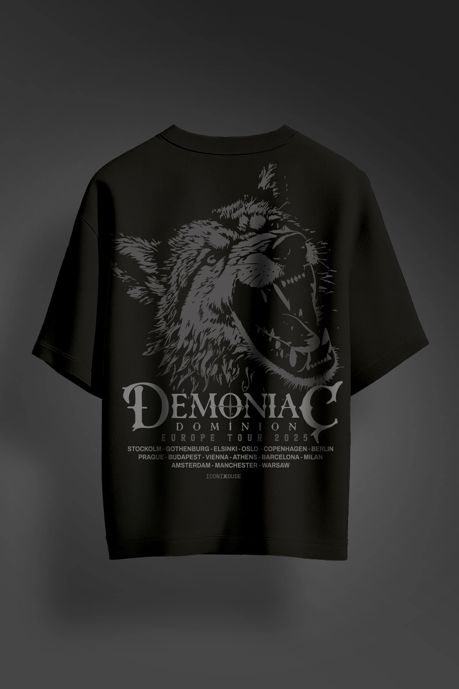 Demoniac black Oversize T-shirt