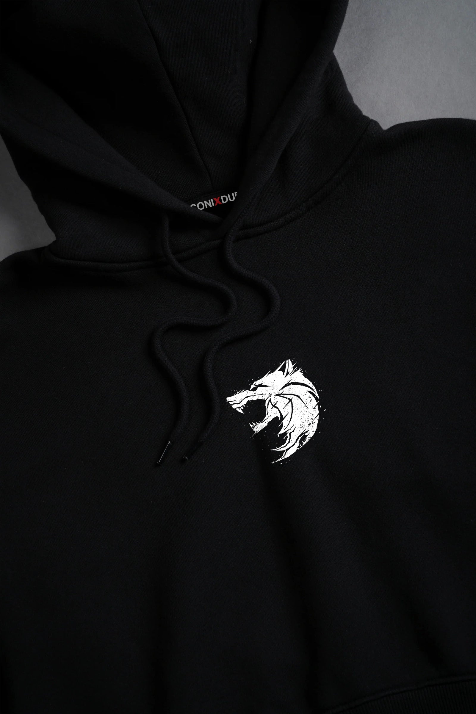 The Wicher, Women's Black Crop Hoodie