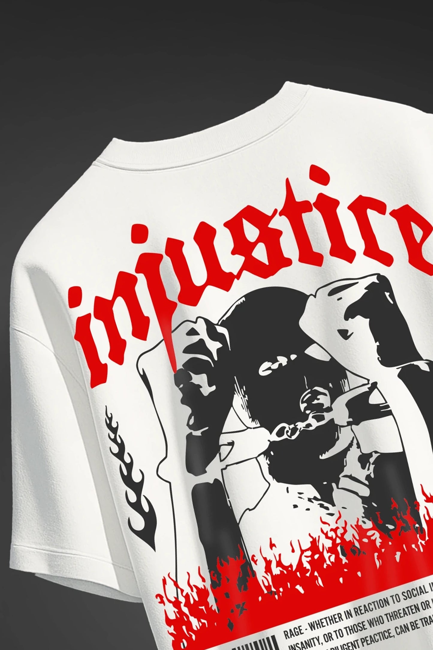 Injustice White  T-shirt
