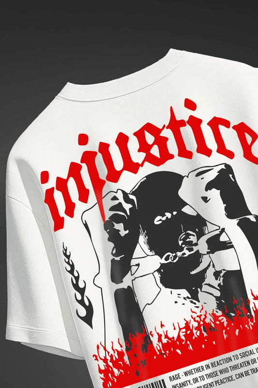 Injustice White  T-shirt