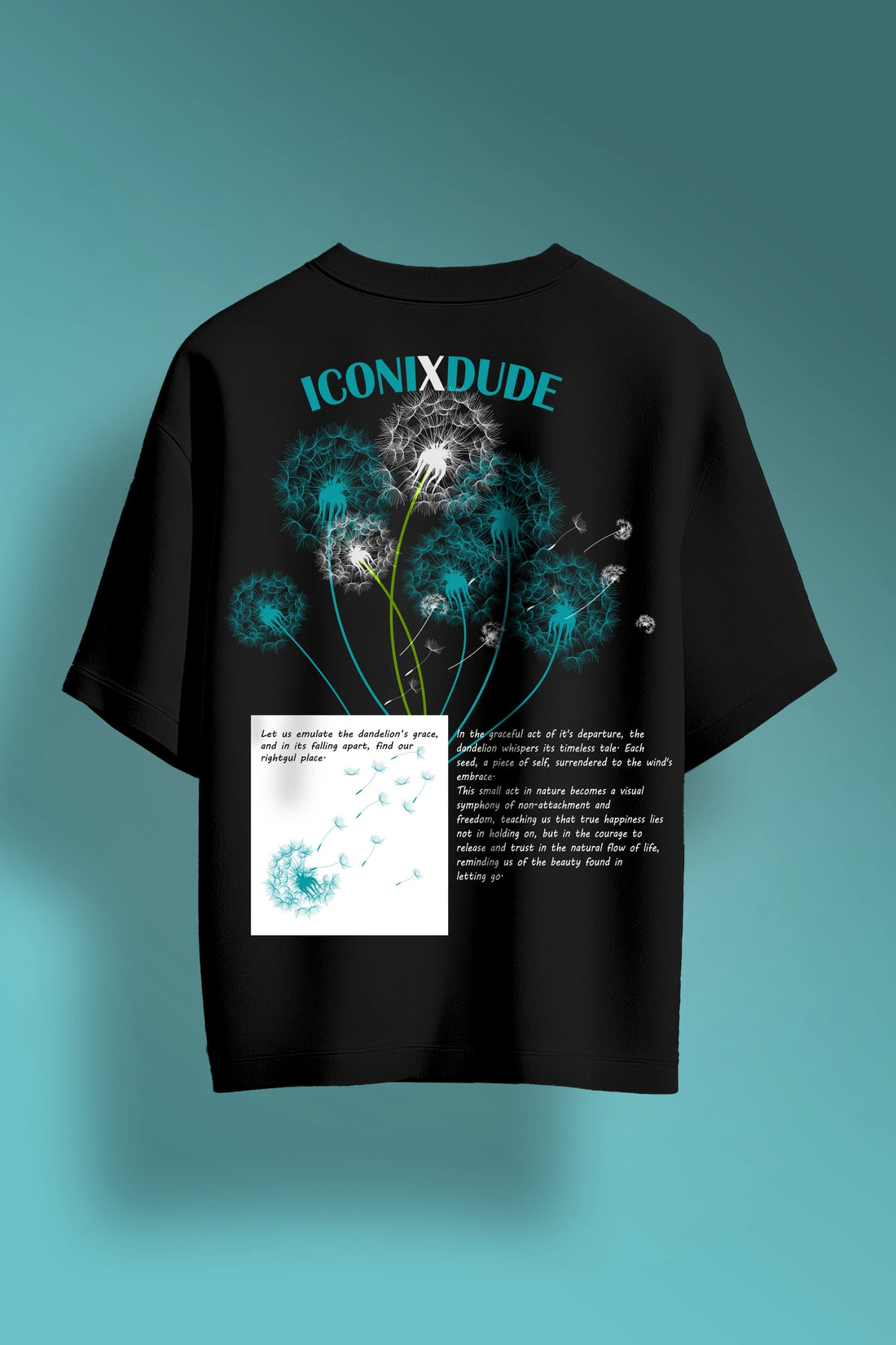 Dandelion Black Oversize T-shirt