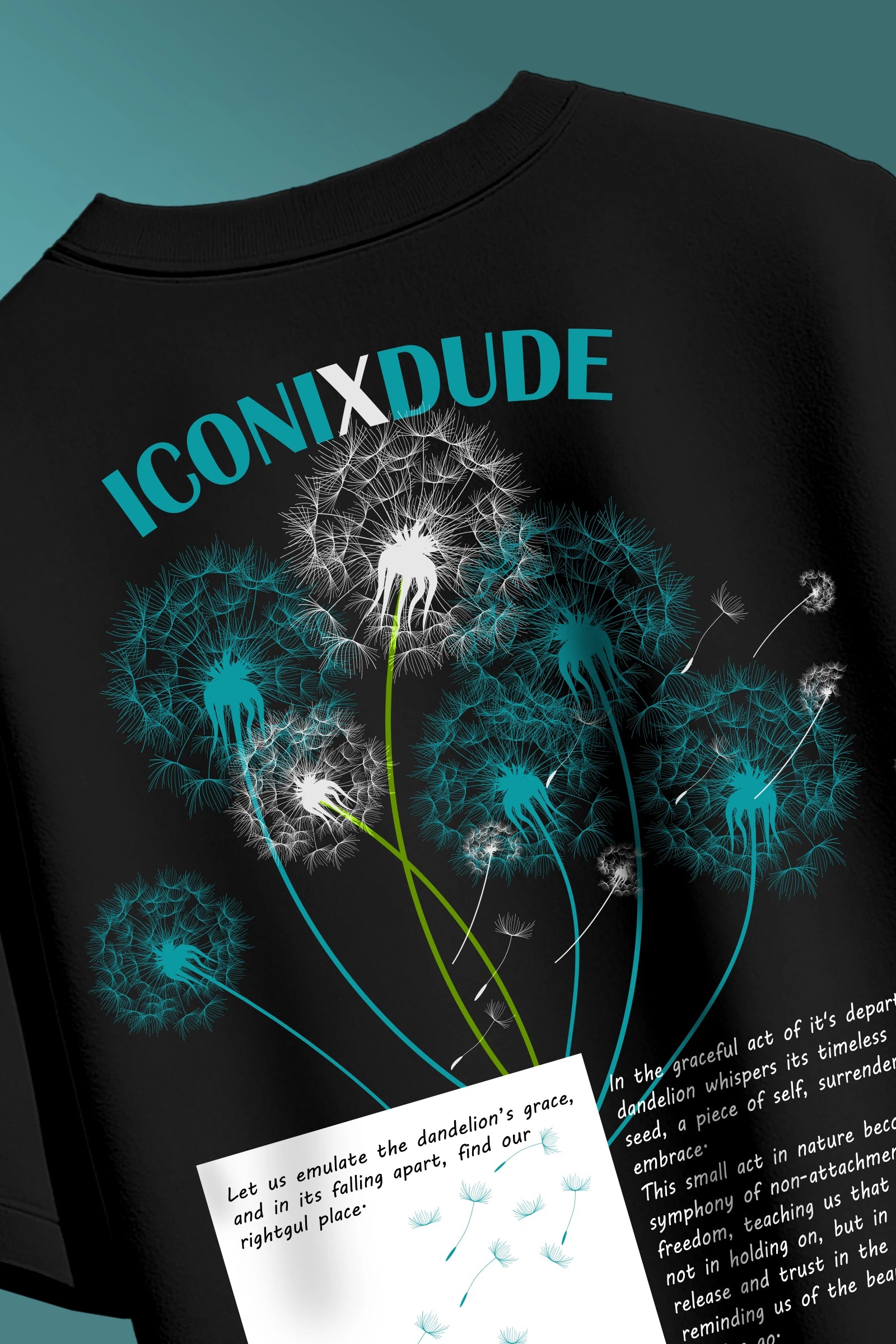 Dandelion Black Oversize T-shirt